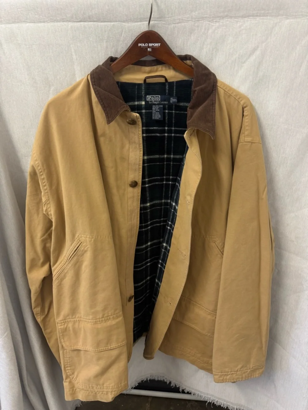 VTG POLO RALPH LAUREN OUTDOOR FIELD COAT Western Workwear - Picture 1 of 4